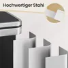 SONGMICS Mülleimer 50 L, 15 Müllsäcke, Edelstahl, Produktbild-Vorschau 14