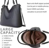 Damen Vegane Shopper Tasche Hobo Bag Umhänge Tasche  30672 Produktbild-Vorschau 7