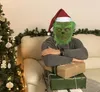 Grinch Maske Weihnachtliche Grüne Monster Maske Weihnachts Produktbild-Vorschau 3