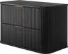 Rodan | Waschbeckunterschrank 80cm | Schwarz Matt - Holz | Produktbild-Vorschau 3