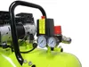Close-up view of the control panel and gauges of an air compressor. Produktbild-Vorschau