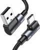 Cavo Ugreen da USB-A a USB-C angolato 3A, 2m - Grigio Anteprima dell’immagine prodotto 4