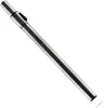 A shiny metal vacuum cleaner extension tube is shown diagonally against a white background. Voir les images du produit