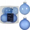 6er Set Glasbomben glatt matt blau 6cm Produktbild-Vorschau 1