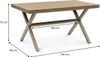 Gartentisch ISOLA, WPC Holzoptik, champagner – wetterfest Produktbild-Vorschau 8