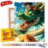 Coloriage par numéros avec cadre : "Dragon Ball dans les Voir les images du produit 1