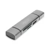 DIGITUS Dual Card Reader Hub USB-C / USB 3.0 OTG grau Produktbild-Vorschau 1