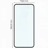 Kaitseklaas Bizon Redmi 15 4G/5G /Poco M7 4G Edge, must Produktbild-Vorschau 2