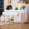Merax Sideboard mit LED-Beleuchtung, Kommode mit 2 Produktbild-Vorschau 5