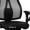 Topstar Bürostuhl Sitness® 15, ST19U G27 Stoff rot, Gestell Produktbild-Vorschau 4