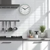 LS-LebenStil Retro Wanduhr Grün 20cm Kunststoff Analog Rund Produktbild-Vorschau 8