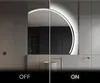 Unregelmäßiger asymmetrischer angeschnitten Spiegel mit LED Produktbild-Vorschau 4