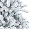 A close-up view of a flocked artificial Christmas tree with snow-like covering on its branches. Náhled obrázku produktu