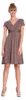 Damen Kleid Dress V-Ausschnitt, Cappuccino S Produktbild-Vorschau 3