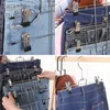 Faltbar Hosenbügel mit Clips Rockbügel 6 Ebenen Metall Produktbild-Vorschau 5