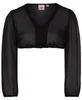 Dirndlbluse Efeu schwarz LA Chiffon 46 Produktbild-Vorschau 2