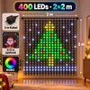 Smart LED Vorhang Lichterkette 2x2m 400 LEDs Lichtervorhang Produktbild-Vorschau 7