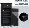 GOPLUS Badschrank, Midischrank Nachttischregal Metallgriff Produktbild-Vorschau 3
