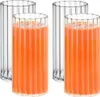 Wilmax Trinkgläser aus geriffeltem Glas, 6er Set, 300 ml, Produktbild-Vorschau 4