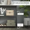Stolik konsolowy HOMCOM, stolik do przedpokoju z 2 półkami, Podgląd zdjęcia produktu 5