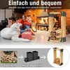 UISEBRT Holzstapelhilfe Feuerverzinkt stabile Stapelhilfe Produktbild-Vorschau 3