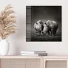 DEQORI Glasbild Echtglas 50x50 cm 'Stille Titanen' Wandbild Produktbild-Vorschau 4