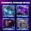 ZELURXX L-förmiger Gaming-Schreibtisch mit LED-Beleuchtung, Produktbild-Vorschau 5