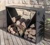 Westmann stalen rek voor houtblokken, zwart, 115x35x80 cm Productafbeelding-voorbeeld 3