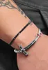 Tennisarmband mit schwarzen Steinen Silber Produktbild-Vorschau 7