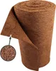 A roll of brown coconut fiber matting, with a close-up inset showing the texture of the fibers. Voir les images du produit