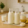 Milchflasche Glas 500ml – 20er Set – Weithalsöffnung 48mm – Produktbild-Vorschau 4