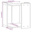 vidaXL Katzenklo Schwarz 42x42x51 cm Holzwerkstoff Produktbild-Vorschau 8