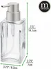 mDesign Seifenspender Pumpseifenspender eckig Glas 414 ml Produktbild-Vorschau 2