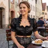 Dirndlbluse Trachtenbluse Bluse auch für Gastronomie Dirndl Produktbild-Vorschau 6