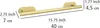 WENKO Turbo-Loc® Badetuchstange Mod. Orea Gold, 40 cm, Produktbild-Vorschau 5
