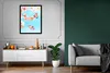 MuchoWow® Gerahmtes Poster Schmetterlinge - Baum - Blumen Produktbild-Vorschau 6