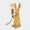 Mauro Ferretti Kaninchen Tischlampe E27 13x17x35,5 cm gold Produktbild-Vorschau 7