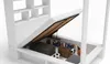 Himmelbett Doppelbett 160x200 Calgary sandbeige mit Regal, Produktbild-Vorschau 5