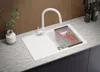 PRIMAGRAN Spülbecken Weiß 70x44cm, Granitspüle 1 Becken + Produktbild-Vorschau 3