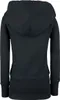 RED by EMP Damen schwarze Kapuzenjacke mit Teddyfell-Kapuze Produktbild-Vorschau 2