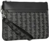 LACOSTE pochette  The Blend Clutch Monogram Noir Gris nero Anteprima dell’immagine prodotto 2