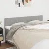 vidaXL Testiere 2 pz. Tessuto grigio chiaro 100x5x78/88 cm Anteprima dell’immagine prodotto 2