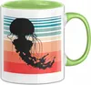 Quallen-Liebhaber Tasse Geschenkdiee Vintage Look Retro Produktbild-Vorschau 1