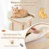 Vícepatrové škrabadlo COSTWAY 112 cm, věž pro kočky se Náhled obrázku produktu 4