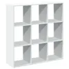vidaXL Raumteiler-Bücherregal Weiß 102x29x103,5 cm Produktbild-Vorschau 1