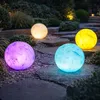 LED Solar-Kugelleuchte  Ø 25 cm in Marmor-Optik | Produktbild-Vorschau 3