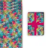 Urwald Geschenkpapier mit Blüten und Blättern in grün blau Produktbild-Vorschau 2