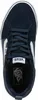 A top-down view of a navy blue Vans shoe. Produktbild-Vorschau