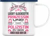 Trendation - Polizistin Geschenk Emaille Tasse mit Spruch Produktbild-Vorschau 1