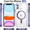 Magnetické průhledné pouzdro pro iPhone 12, kompatibilní s Náhled obrázku produktu 2